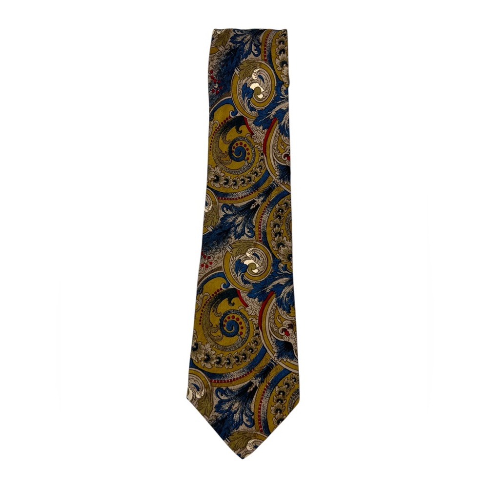 Burberry Of London Neck Tie Silk Multicolor Paisley Casual Mens Vintage 58” EUC - Picture 3 of 8